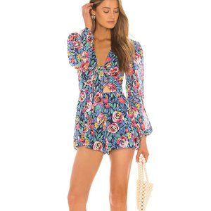 Sybil Floral Romper Lovers and Friends brand-Lovers and Friends